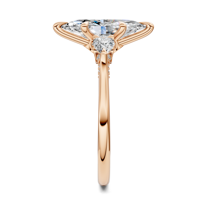 Lesley Nature Three Stone Ring Setting