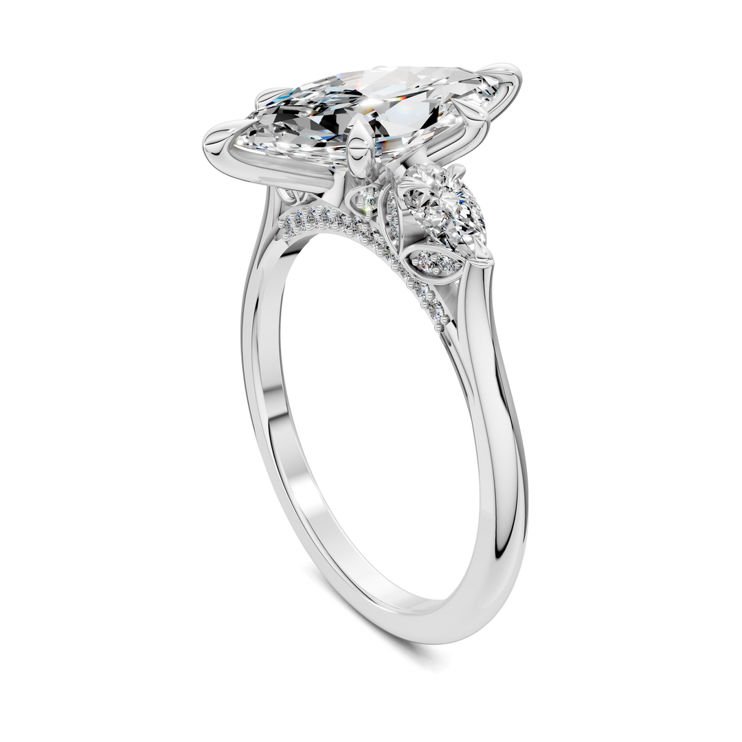 Lesley Nature Three Stone Ring