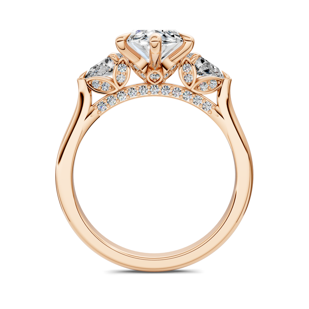 Lesley Nature Three Stone Ring