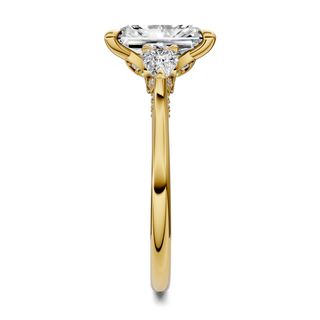 Lesley Nature Three Stone Ring Setting
