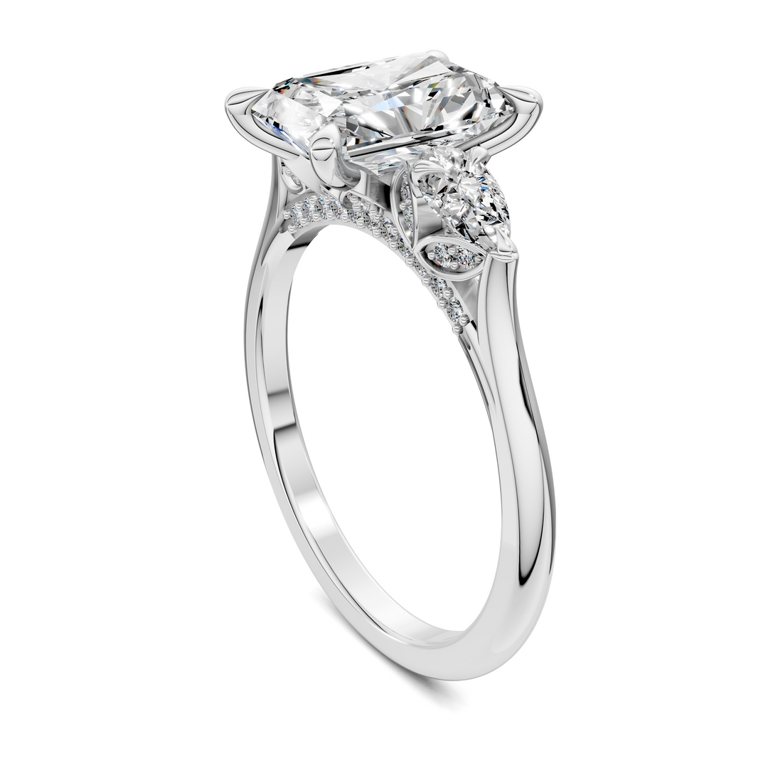 Lesley Nature Three Stone Ring
