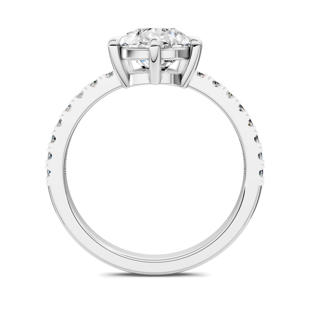 Kira Low Profile Pavé Ring Setting