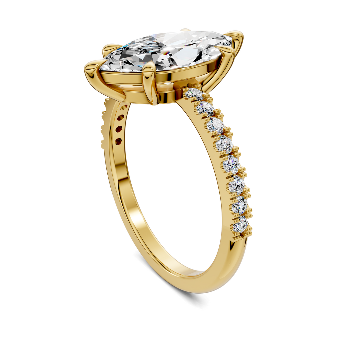 Kira Low Profile Pavé Ring