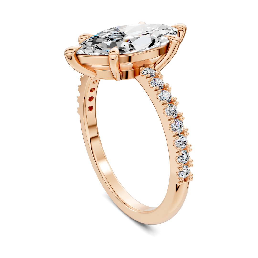 Kira Low Profile Pavé Ring