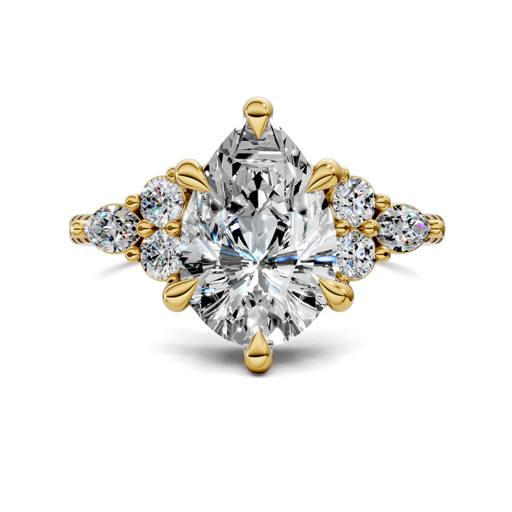 Eileen Round and Marquise Cluster Ring