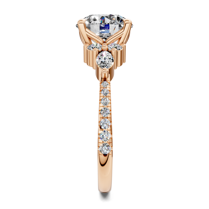 Eileen Round and Marquise Cluster Ring