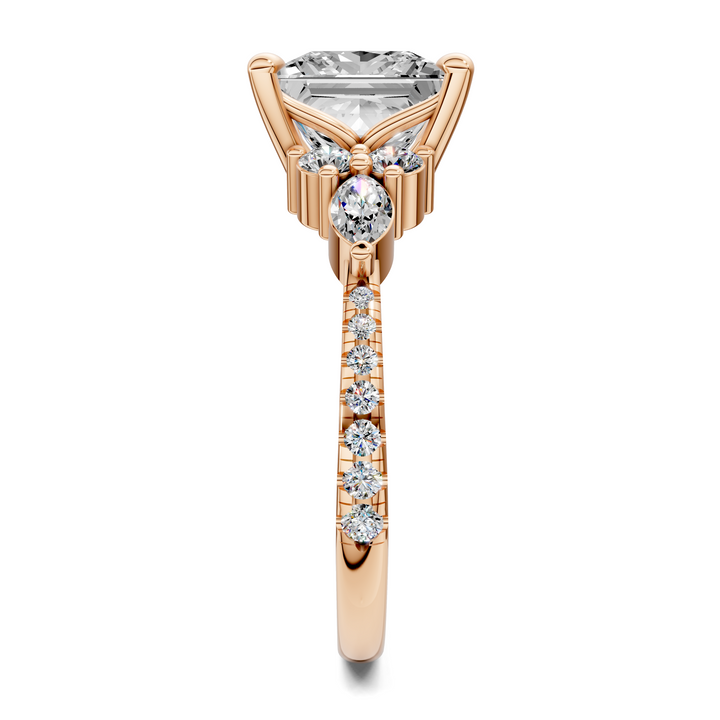 Eileen Round and Marquise Cluster Ring