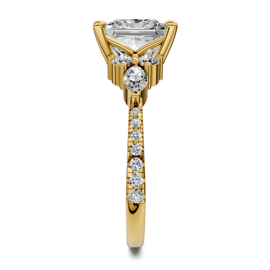 Eileen Round and Marquise Cluster Ring