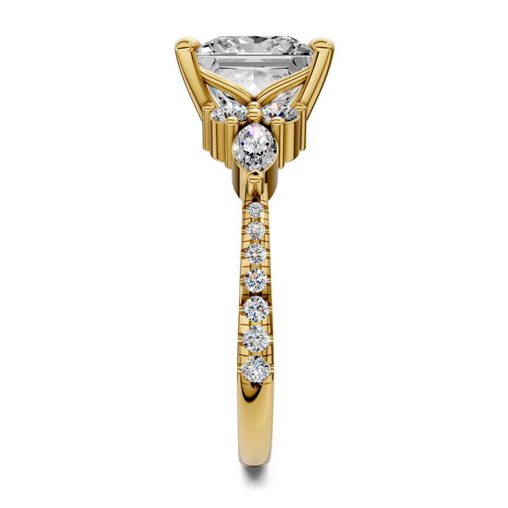 Eileen Round and Marquise Cluster Ring