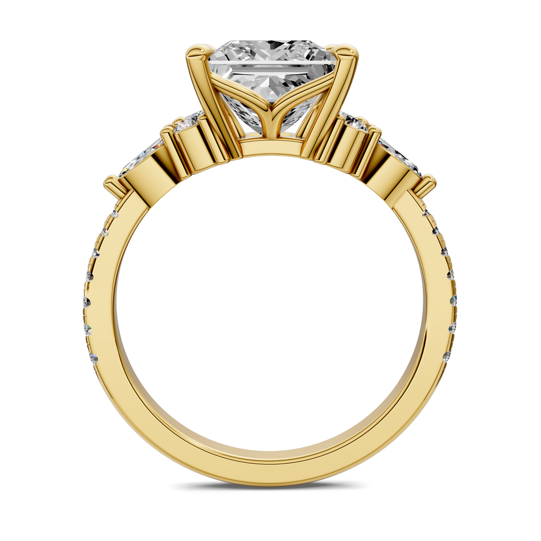 Eileen Round and Marquise Cluster Ring