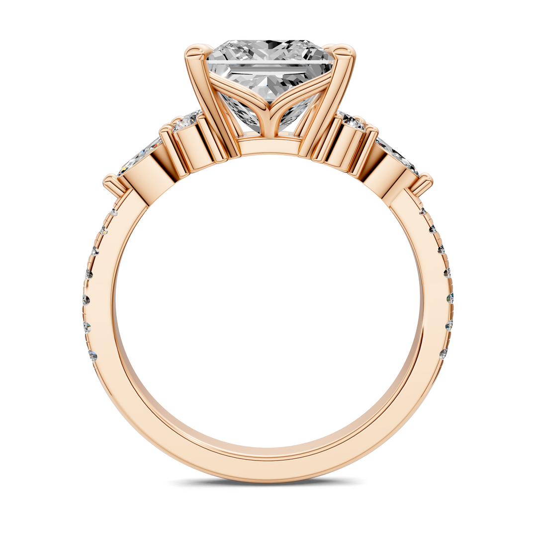 Eileen Round and Marquise Cluster Ring