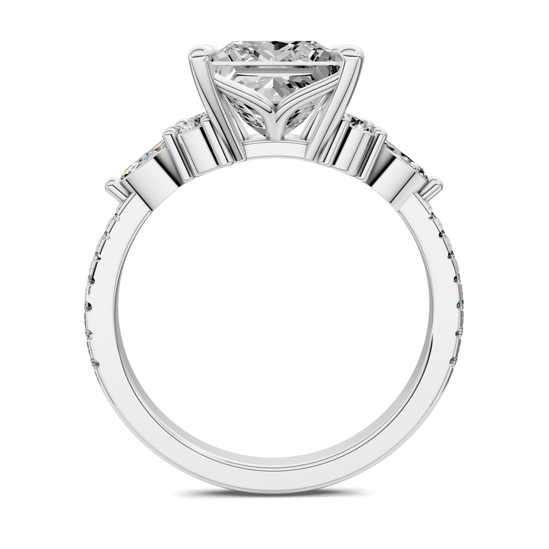 Eileen Round and Marquise Cluster Ring