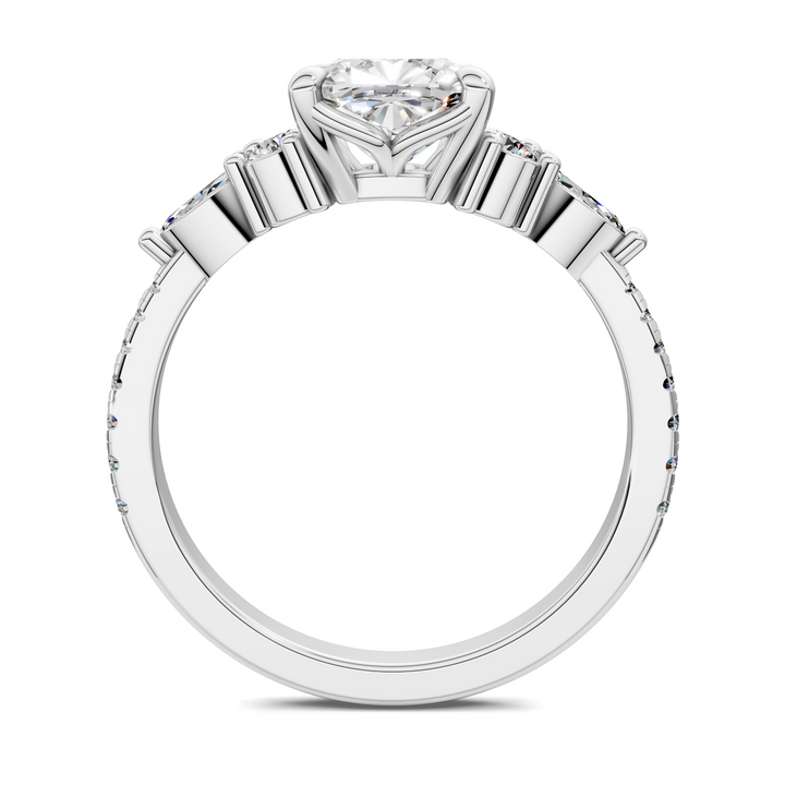 Eileen Round and Marquise Cluster Ring