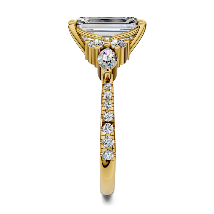 Eileen Round and Marquise Cluster Ring