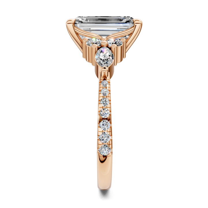 Eileen Round and Marquise Cluster Ring