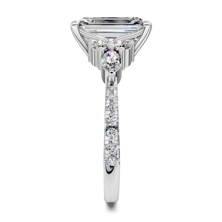 Eileen Round and Marquise Cluster Ring Setting