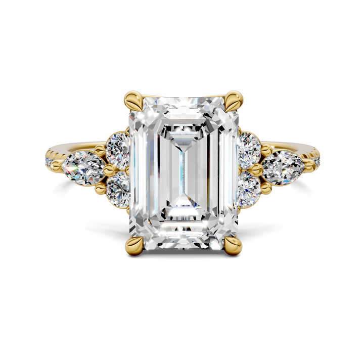 Eileen Round and Marquise Cluster Ring