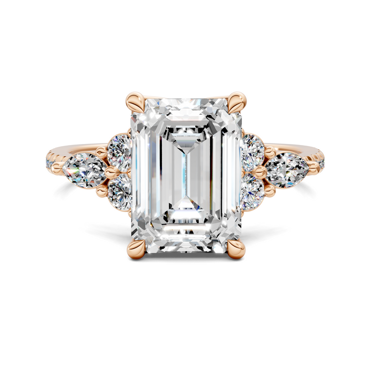 Eileen Round and Marquise Cluster Ring
