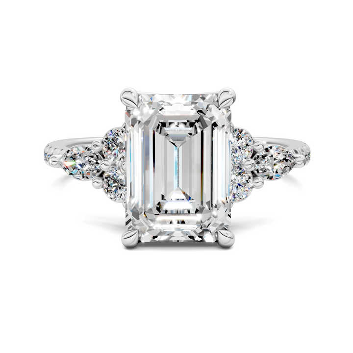 Eileen Round and Marquise Cluster Ring
