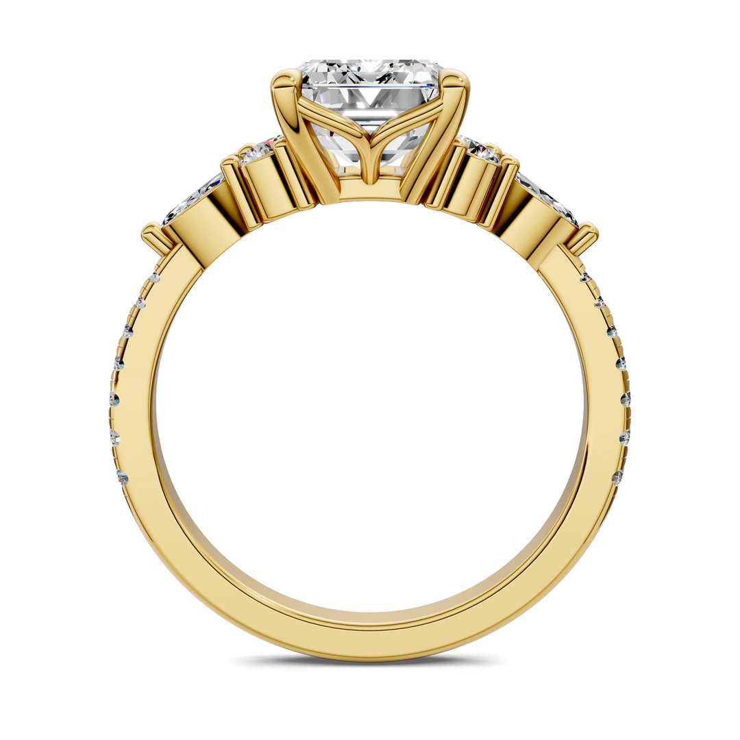 Eileen Round and Marquise Cluster Ring