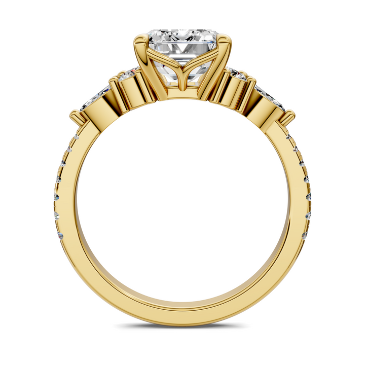 Eileen Round and Marquise Cluster Ring