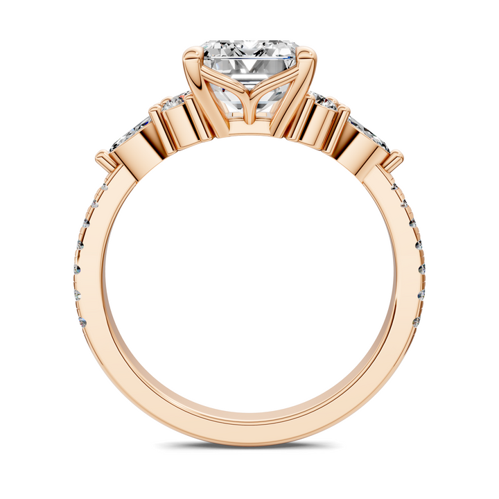 Eileen Round and Marquise Cluster Ring