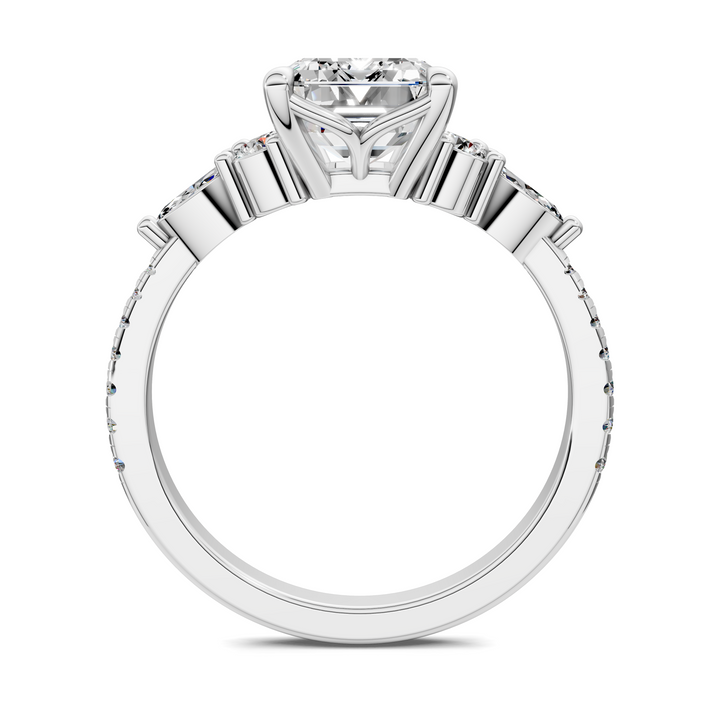 Eileen Round and Marquise Cluster Ring