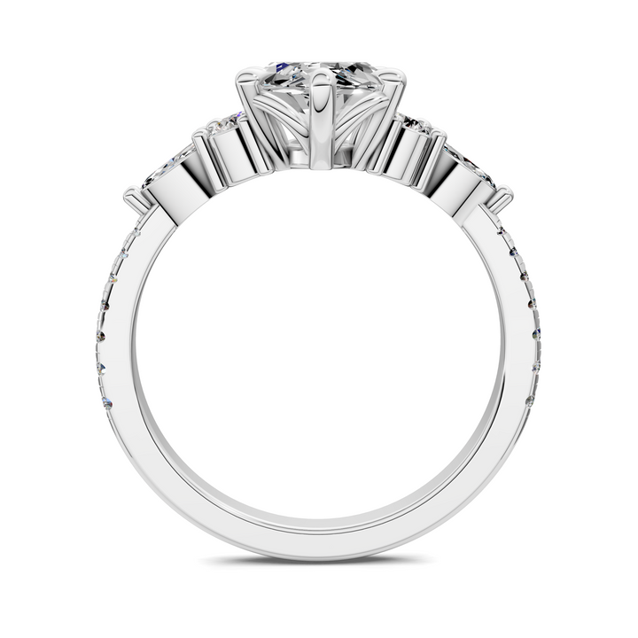 Eileen Round and Marquise Cluster Ring