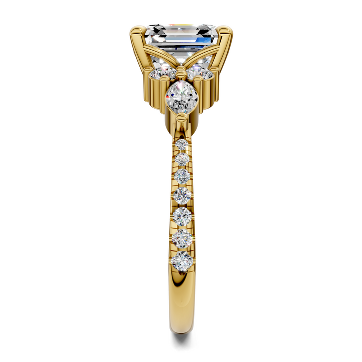 Eileen Round and Marquise Cluster Ring