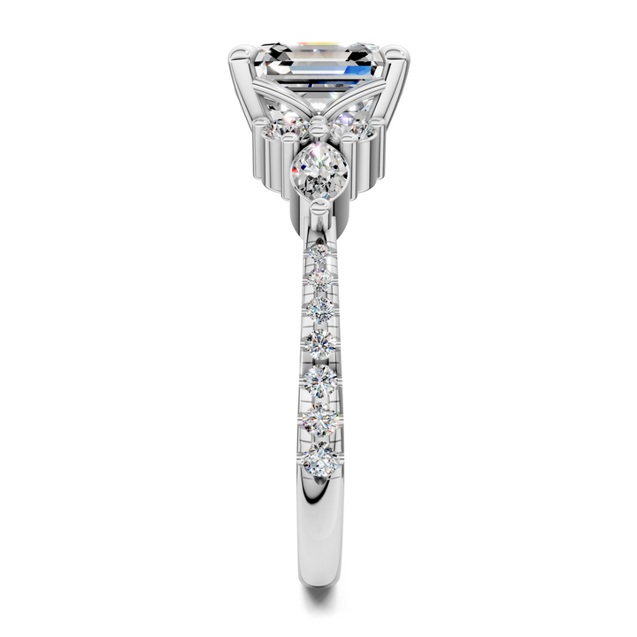 Eileen Round and Marquise Cluster Ring