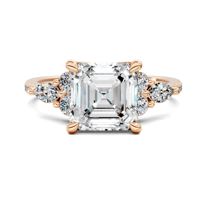 Eileen Round and Marquise Cluster Ring