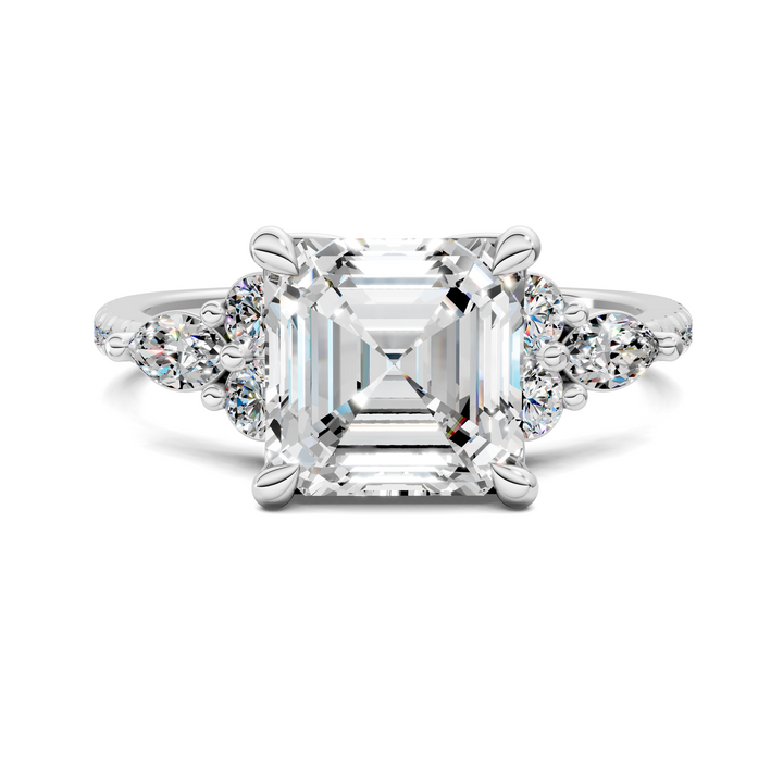 Eileen Round and Marquise Cluster Ring