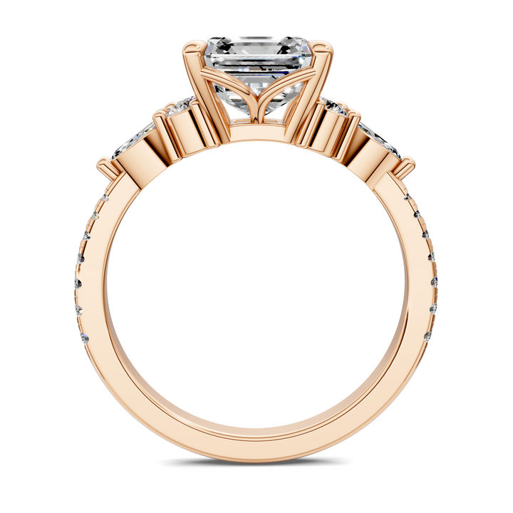 Eileen Round and Marquise Cluster Ring