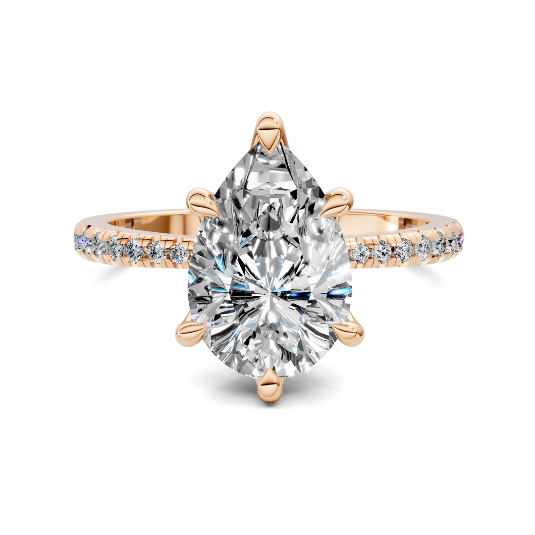 Connie Floral Basket Pavé Ring