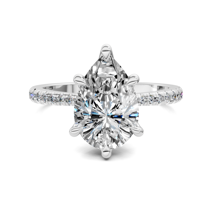 Connie Floral Basket Pavé Ring