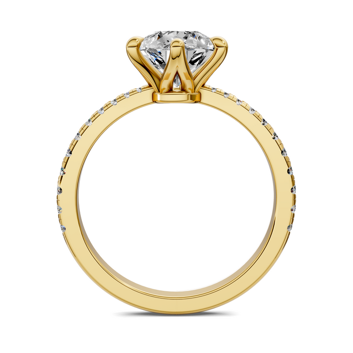 Connie Floral Basket Pavé Ring