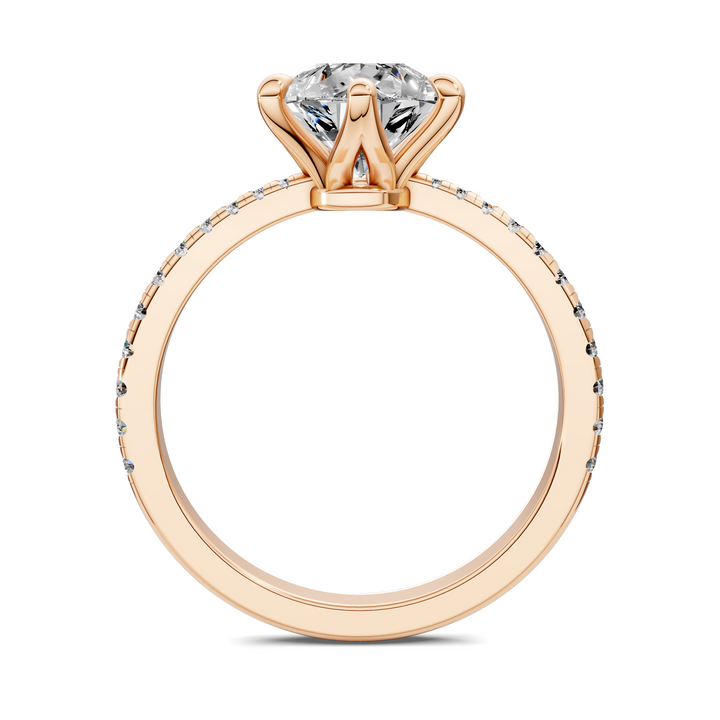 Connie Floral Basket Pavé Ring