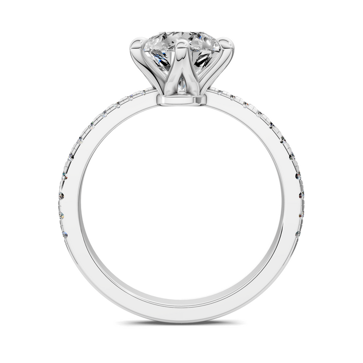 Connie Floral Basket Pavé Ring