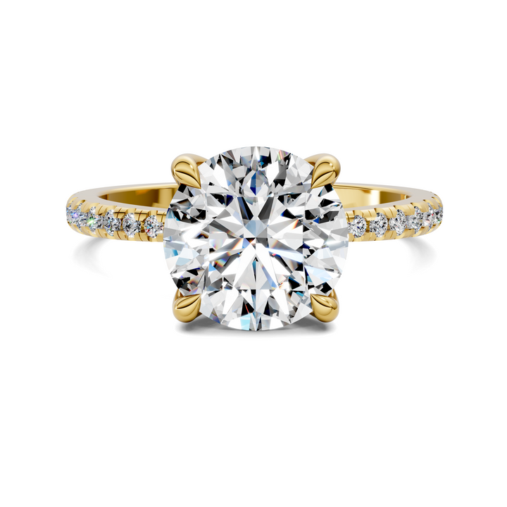 Connie Floral Basket Pavé Ring Setting