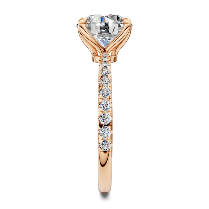 Connie Floral Basket Pavé Ring