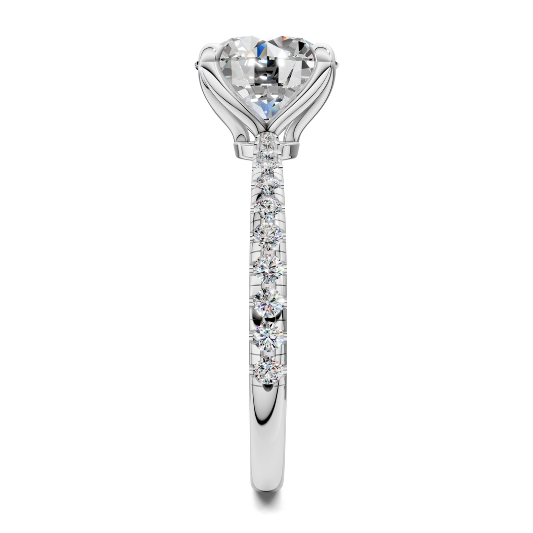 Connie Floral Basket Pavé Ring