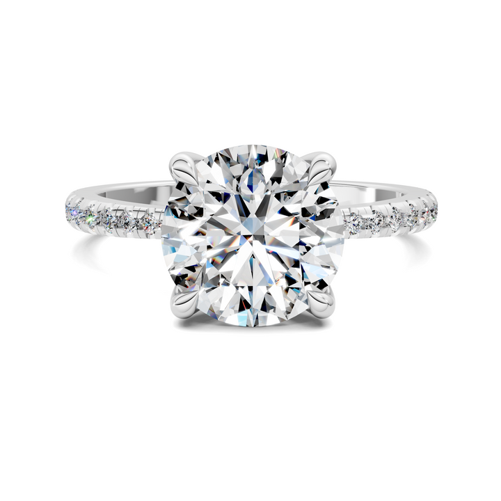 Connie Floral Basket Pavé Ring Setting