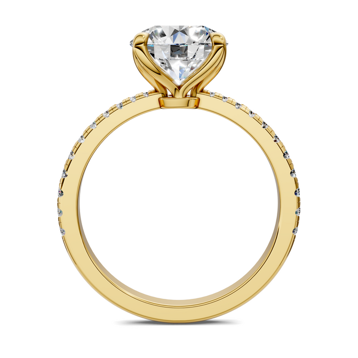Connie Floral Basket Pavé Ring Setting