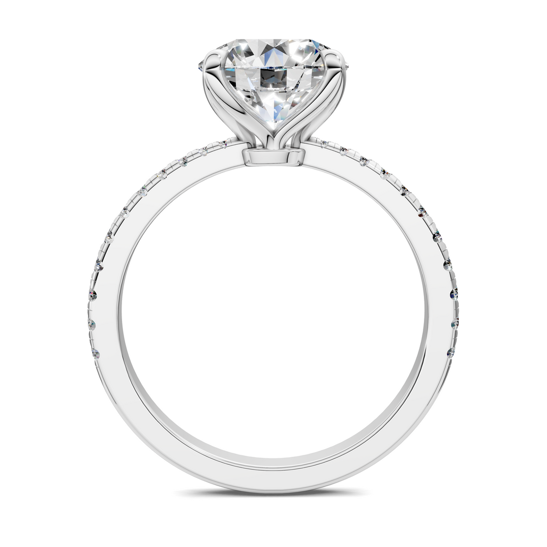 Connie Floral Basket Pavé Ring