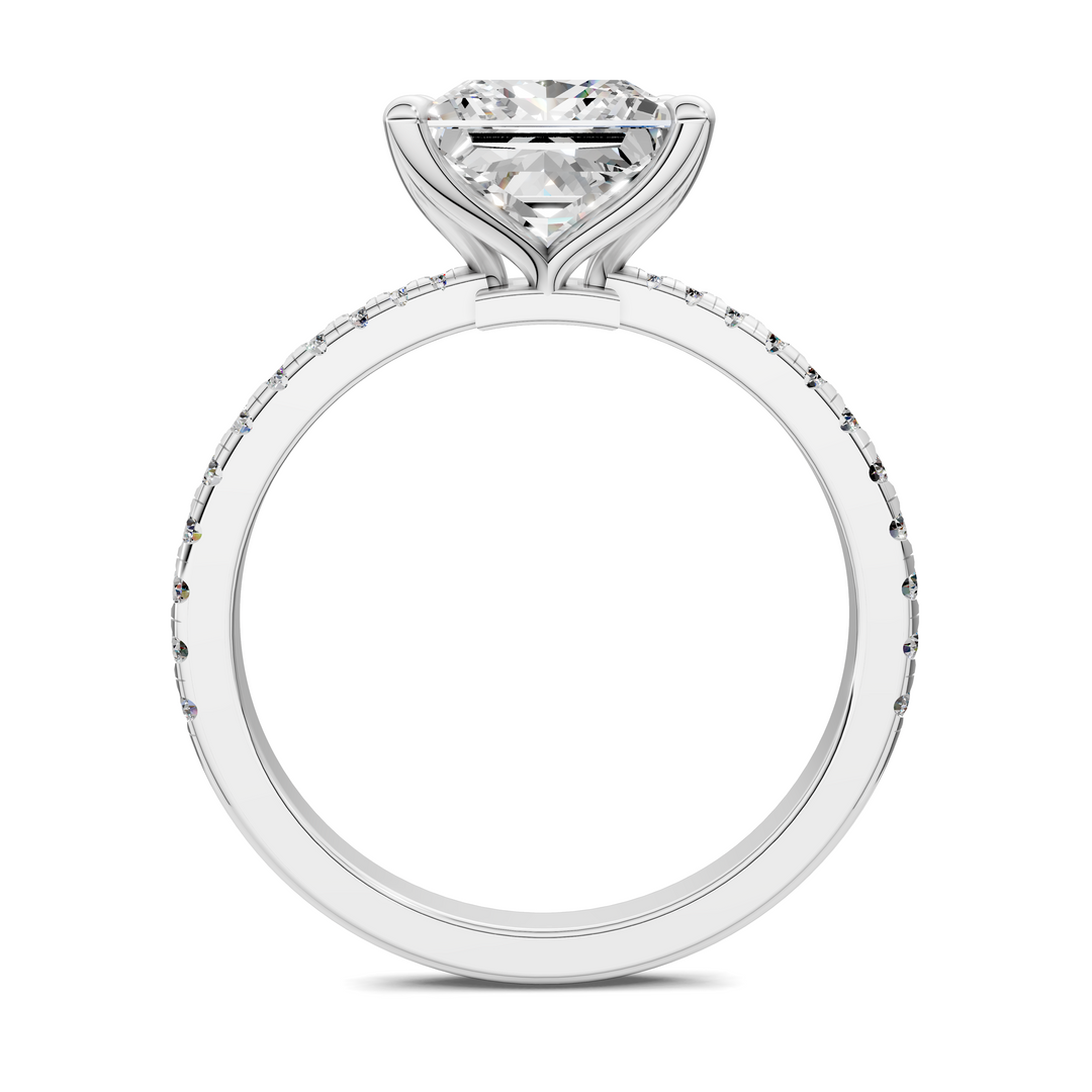 Connie Floral Basket Pavé Ring