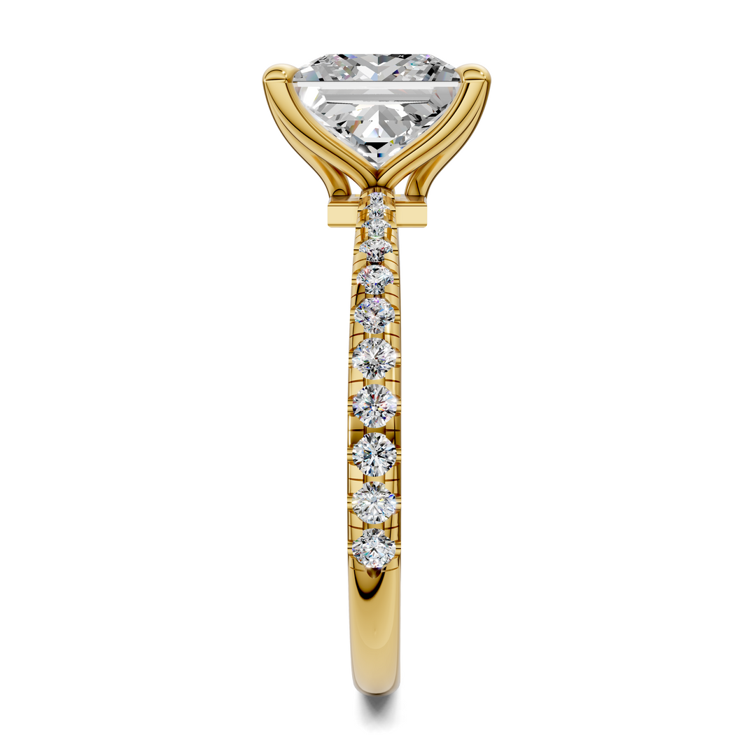 Connie Floral Basket Pavé Ring Setting