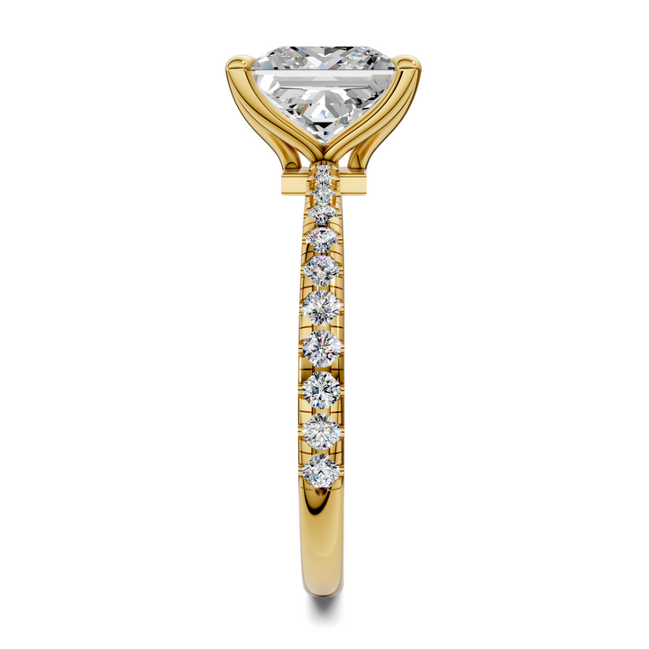 Connie Floral Basket Pavé Ring Setting