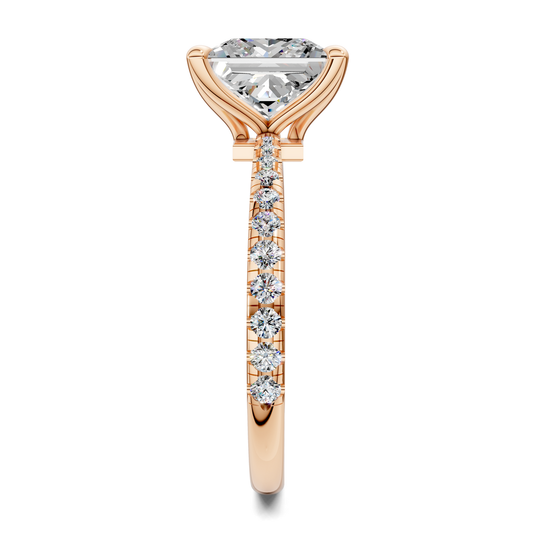 Connie Floral Basket Pavé Ring
