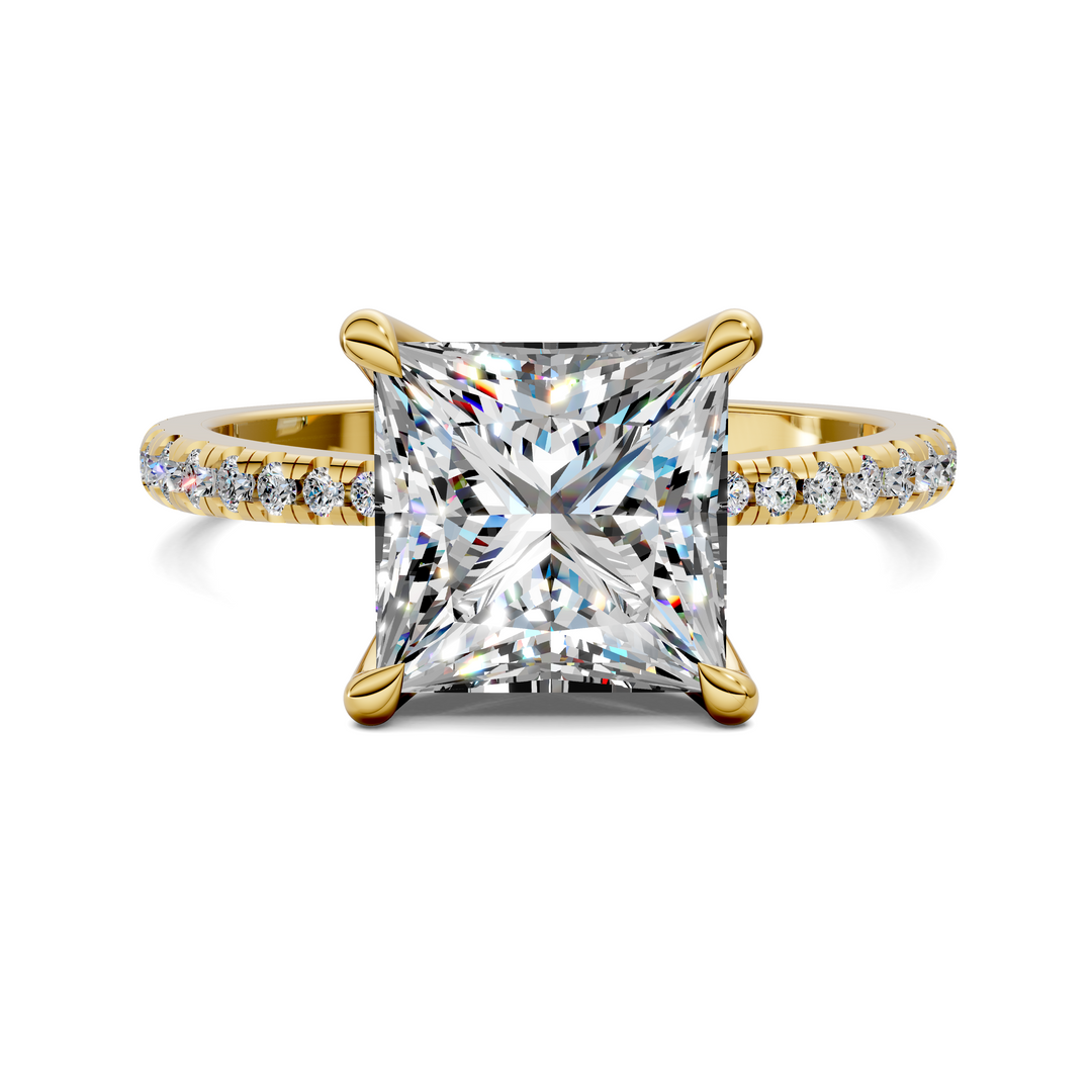 Connie Floral Basket Pavé Ring