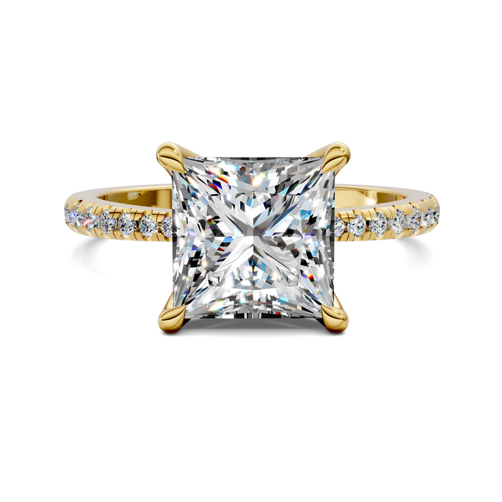Connie Floral Basket Pavé Ring